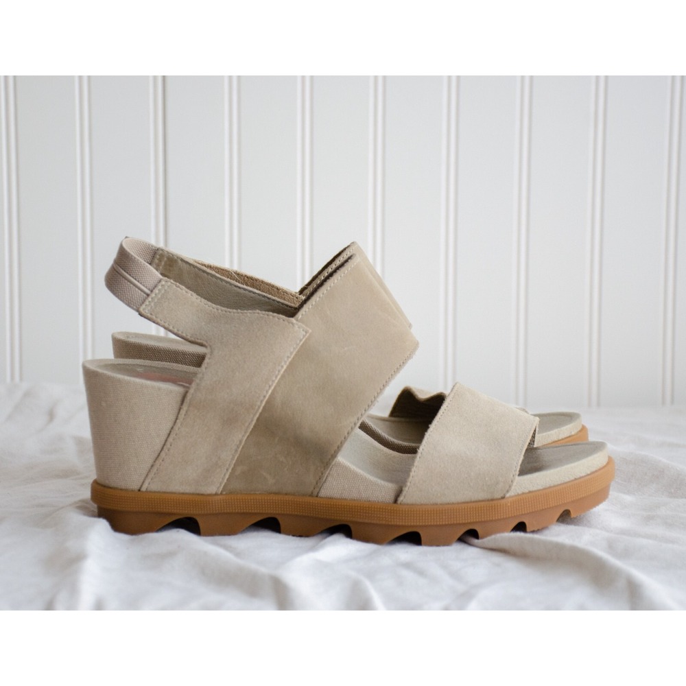 SOREL Joanie II Slingback Wedges Sandy Tan 9.5 NL4138-251